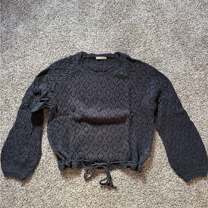 Marine Layer Black Lace Sweater